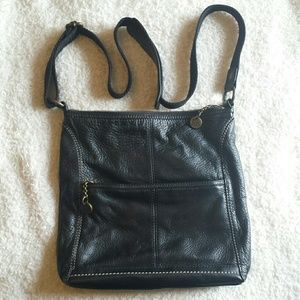The Sak Originals black leather crossbody bag